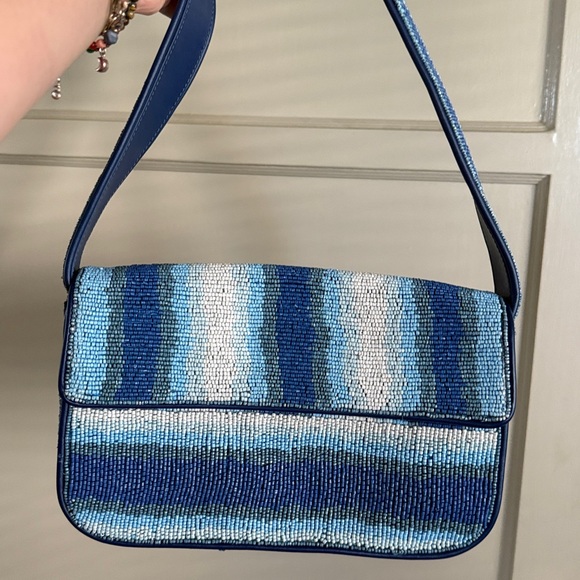 LIKE NEW STAUD Tommy Beaded Bag, Ride the Wave - Picture 4 of 9